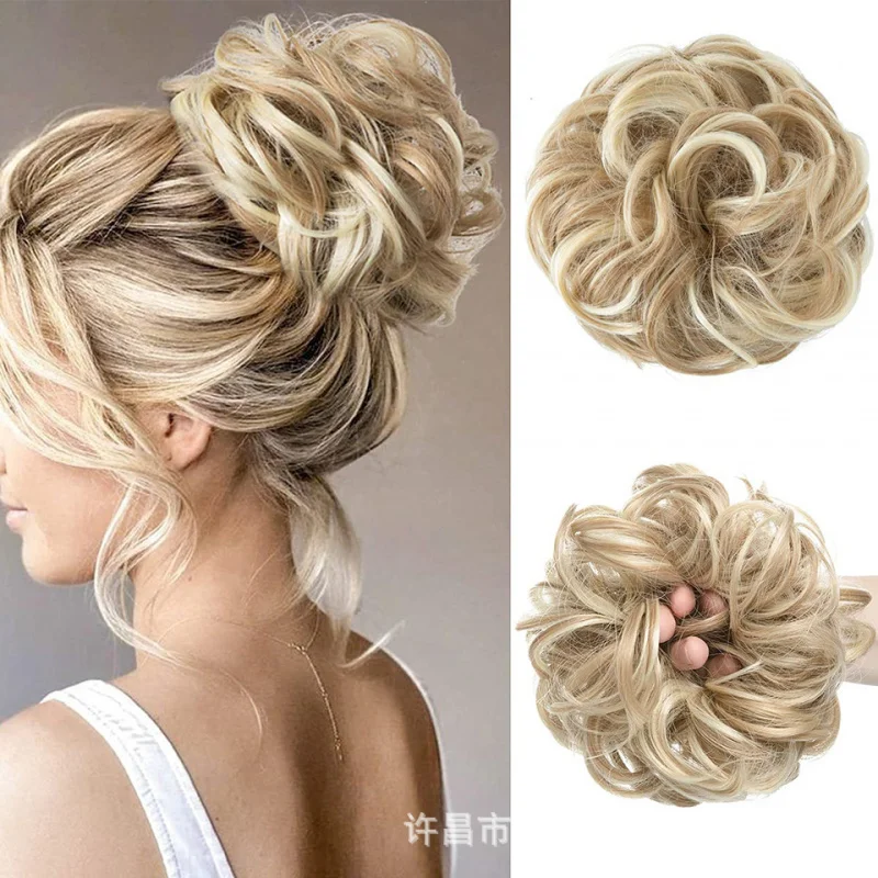 European and American style wig hair elastic band high-temperature fiber messy bun chignon hairpiece
European and American style wig hair elastic band high-temperature fiber messy bun chignon hairpiece