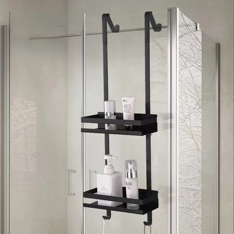 Stainless Steel Shower Room Rack – Hanging Bathroom Shelf, Double Layer Storage Basket, Glass Door Rear Towel Rack Organizer
Stainless Steel Shower Room Rack – Hanging Bathroom Shelf, Double Layer Storage Basket, Glass Door Rear Towel Rack Organizer