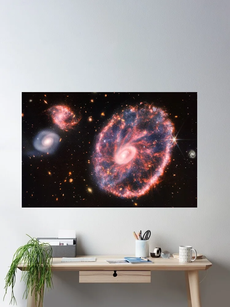 Cartwheel Galaxy James Webb Space Telescope Space Photo, Art Print Canvas Poster, Living Room Decor, Home Wall Picture
Cartwheel Galaxy James Webb Space Telescope Space Photo, Art Print Canvas Poster, Living Room Decor, Home Wall Picture