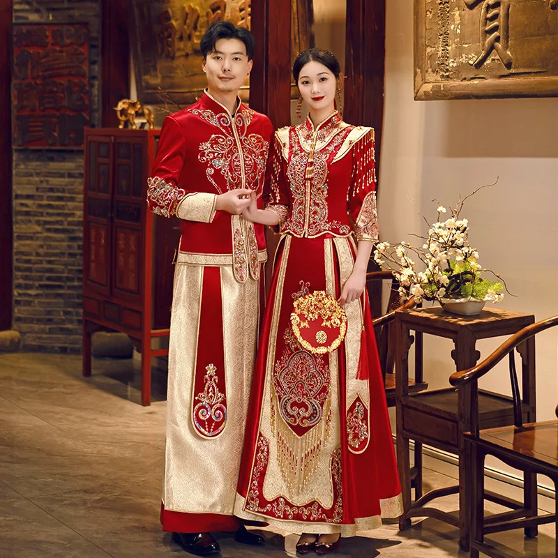 Xiuhe Clothing 2024, новое свадебное платье для пары, расширенный тост, роскошное платье для тяжелой промышленности и платье
Xiuhe Clothing 2024, новое свадебное платье для пары, расширенный тост, роскошное платье для тяжелой промышленности и платье