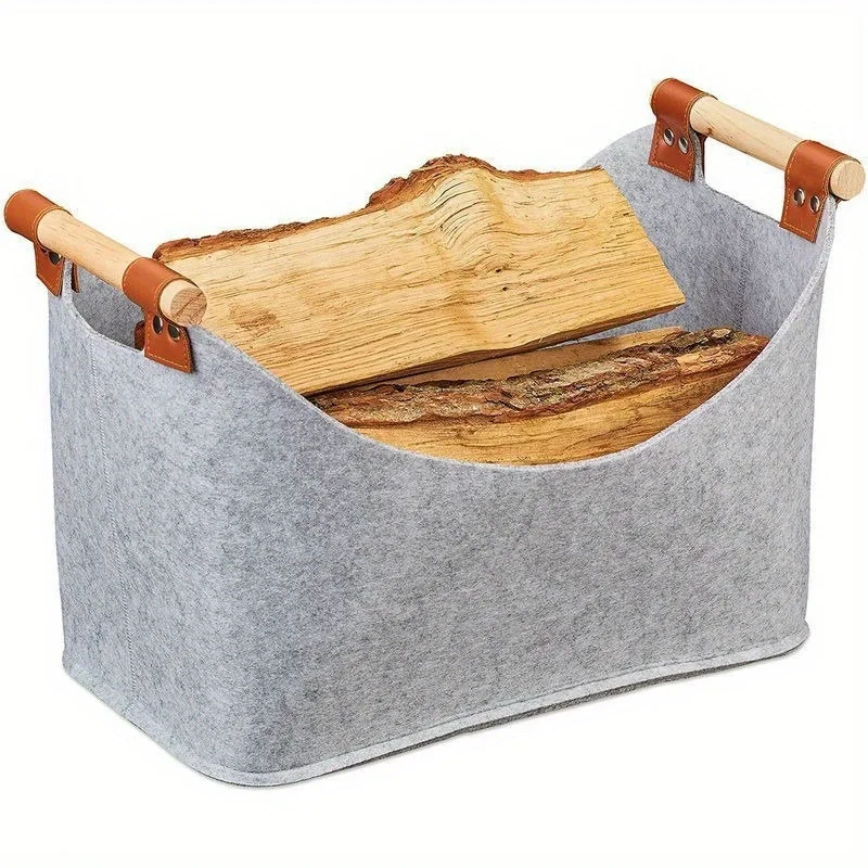 Felt Firewood Bag, New Sundries Clothes Storage, Felt Tote Bag, Home Heater Firewood Storage Basket
Felt Firewood Bag, New Sundries Clothes Storage, Felt Tote Bag, Home Heater Firewood Storage Basket