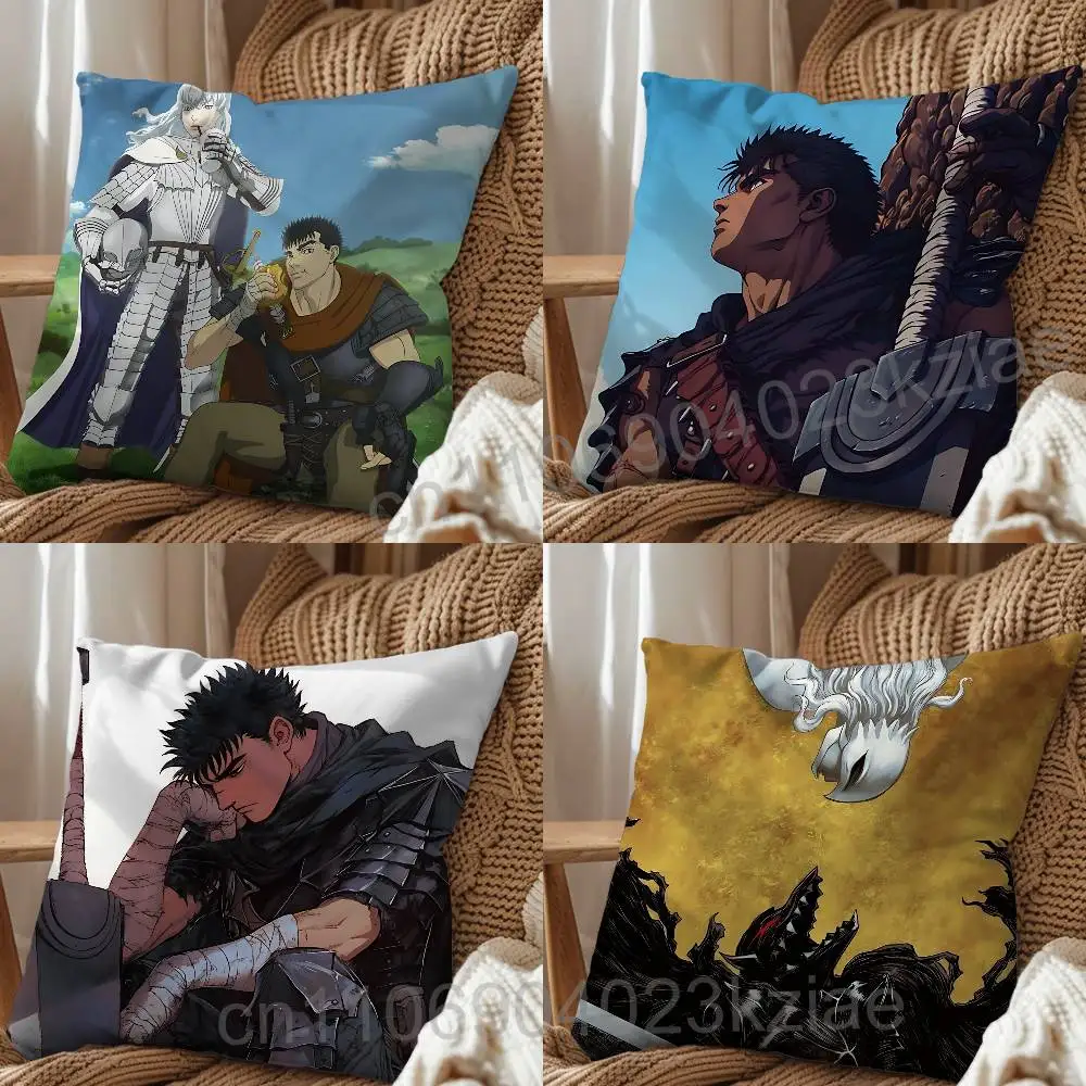 Наволочка с рисунком Griffith Guts Berserk, наволочка для дивана в гостиной, подходит для украшения дома, спальни, комнаты
Наволочка с рисунком Griffith Guts Berserk, наволочка для дивана в гостиной, подходит для украшения дома, спальни, комнаты