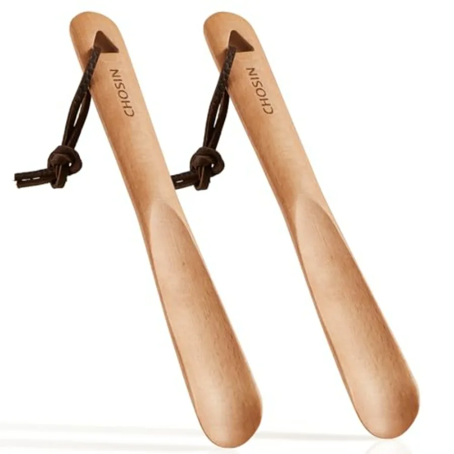 CHOSIN Shoe Horn for Men Women, Portable Shoe Spoon Boot Horn Helper, 2pcs wooden shoehorn for Home or Travel
CHOSIN Shoe Horn for Men Women, Portable Shoe Spoon Boot Horn Helper, 2pcs wooden shoehorn for Home or Travel
