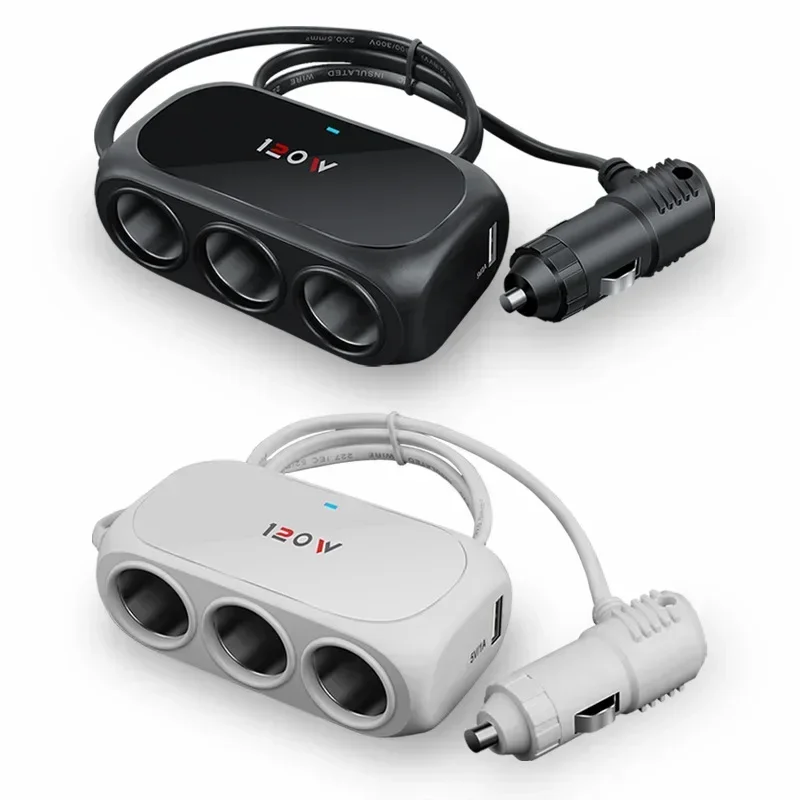 120W 3 Socket Car Cigarette Lighter Splitter Dual USB LED Car Fast Charger 12V 24V Car Charger Adapter for IPhone GPS Dashcam
120W 3 Socket Car Cigarette Lighter Splitter Dual USB LED Car Fast Charger 12V 24V Car Charger Adapter for IPhone GPS Dashcam