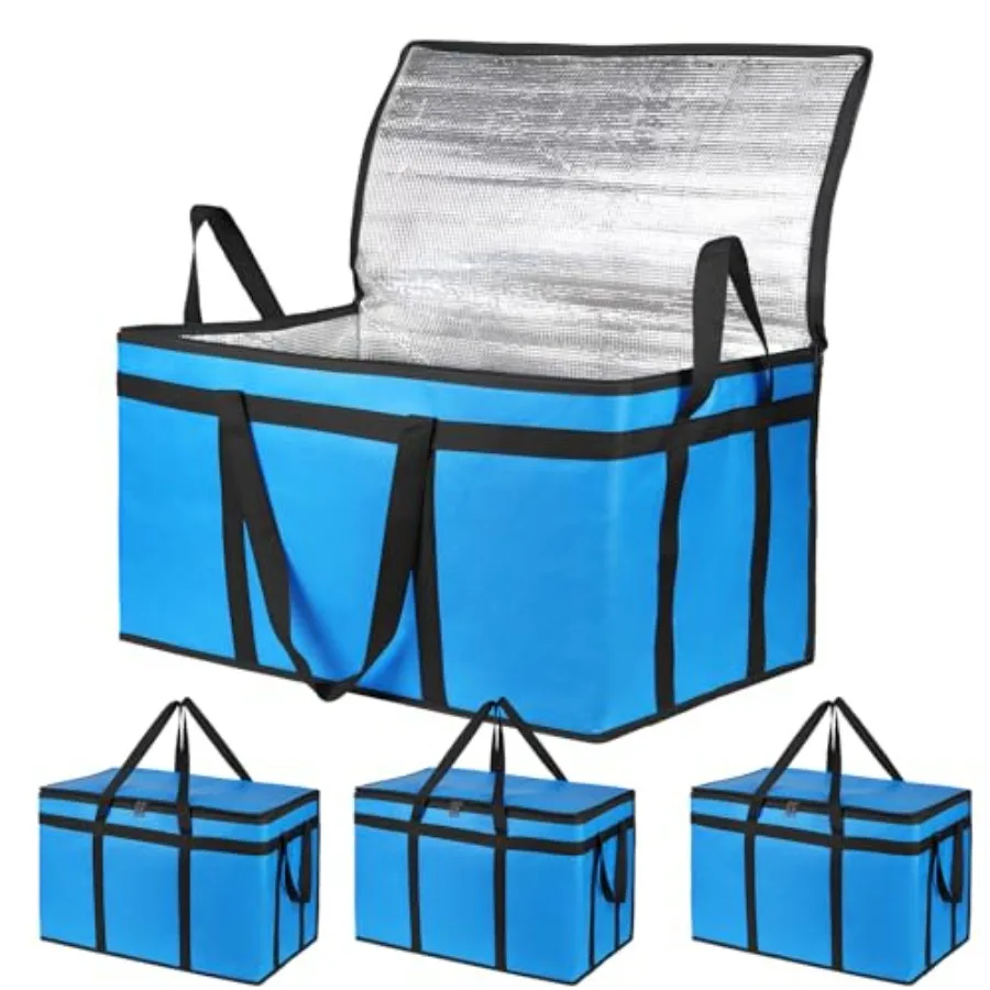 4-Pack Cooler Insulated Food Delivery Bag, Rideshare Delivery Bag, XX Thermal Bags for Catering/Hot Pizza, Travel/Camping/Picni
4-Pack Cooler Insulated Food Delivery Bag, Rideshare Delivery Bag, XX Thermal Bags for Catering/Hot Pizza, Travel/Camping/Picni