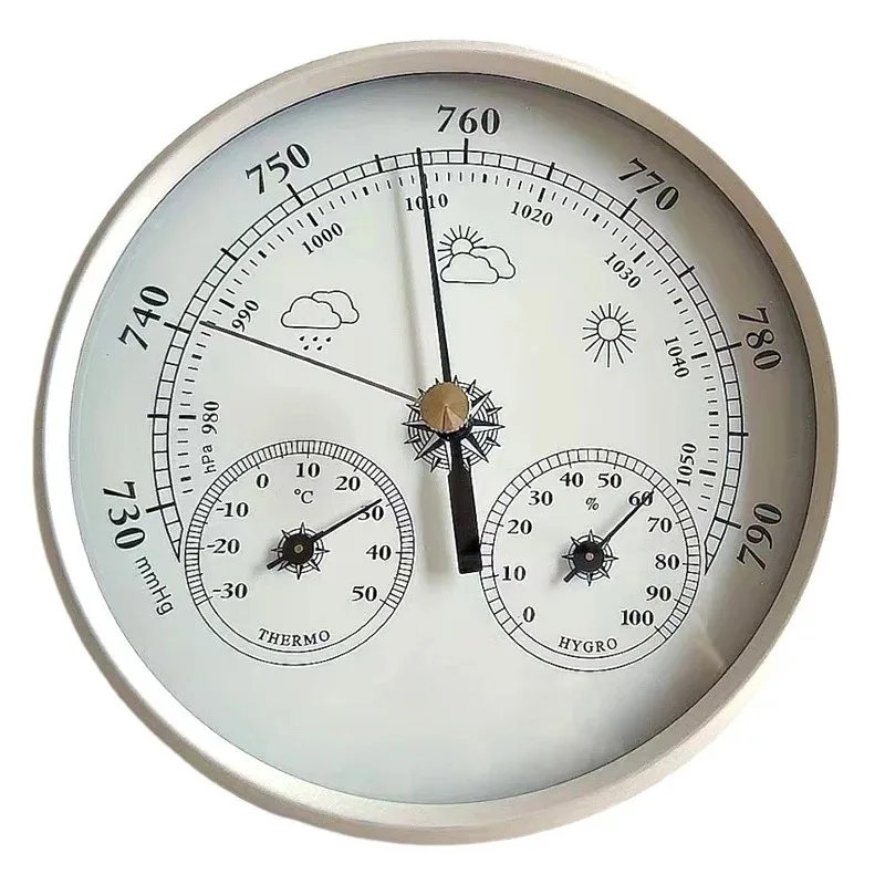 130MM three-in-one weather station thermometer hygrometer barometer multi-function
130MM three-in-one weather station thermometer hygrometer barometer multi-function