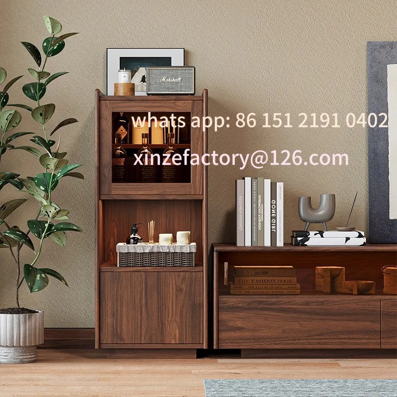 Customizable black walnut TV cabinet New Chinese living room Home small apartment All solid wood storage Floor TV cabinet
Customizable black walnut TV cabinet New Chinese living room Home small apartment All solid wood storage Floor TV cabinet