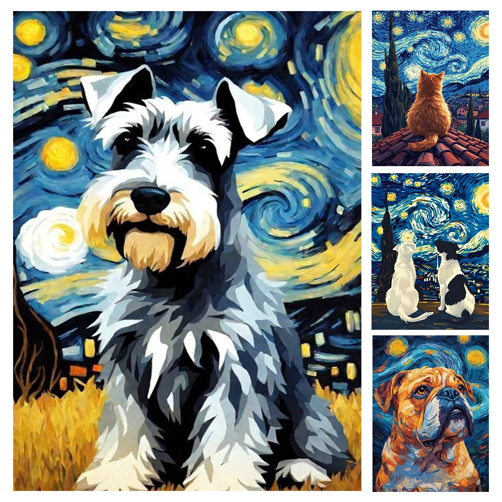 5D Diamond Painting Starry Sky Cat Dog Full Square Round Drill Embroidery Mosaic Artcraft DIY Gift Handmade Home Decor
5D Diamond Painting Starry Sky Cat Dog Full Square Round Drill Embroidery Mosaic Artcraft DIY Gift Handmade Home Decor