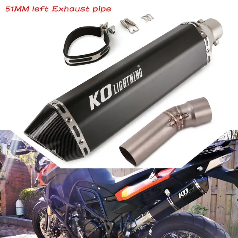 For BMW F800GS F650GS F700gs F800gt Motorcycle Exhaust Pipe Mid Link Pipe Left Escape Muffler Slip On 51mm Without DB Killer
For BMW F800GS F650GS F700gs F800gt Motorcycle Exhaust Pipe Mid Link Pipe Left Escape Muffler Slip On 51mm Without DB Killer