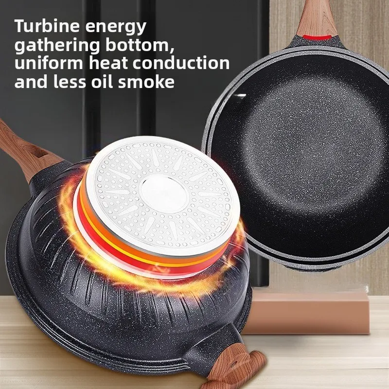 Micro-pressure Wok Non-stick Pan Household Pan Gas Induction Cooker Universal Vacuum Micro-pressure Frying Pan
Micro-pressure Wok Non-stick Pan Household Pan Gas Induction Cooker Universal Vacuum Micro-pressure Frying Pan