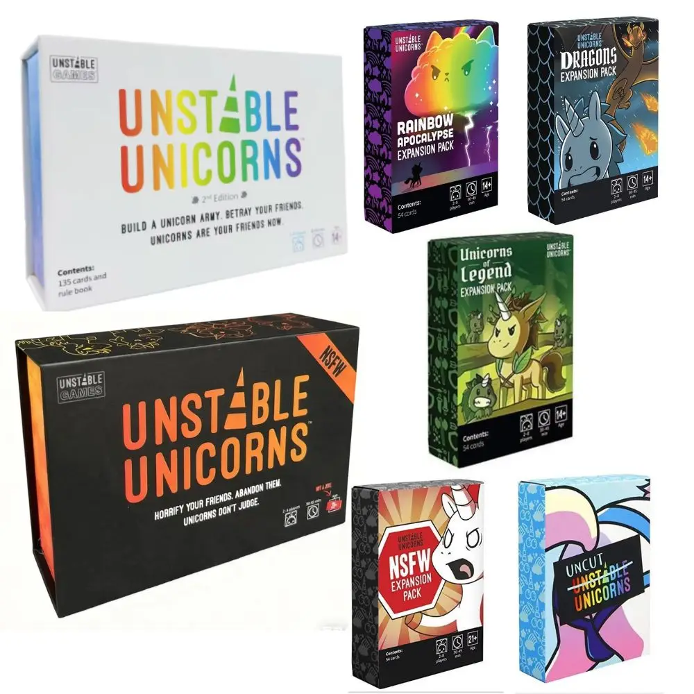 New Unstable Unicorns Board English Family Party Expansion Basic version Of Classic Board Games
New Unstable Unicorns Board English Family Party Expansion Basic version Of Classic Board Games