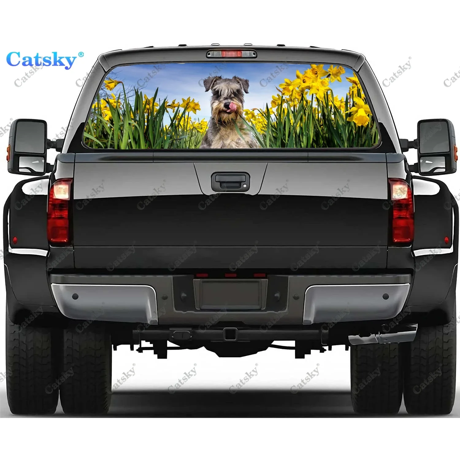 Animal - Schnauzer Rear Window Decals for Trucks,Pickup Window Decal,Rear Window Tint Graphic Perforated Vinyl Truck Stickers
Animal - Schnauzer Rear Window Decals for Trucks,Pickup Window Decal,Rear Window Tint Graphic Perforated Vinyl Truck Stickers
