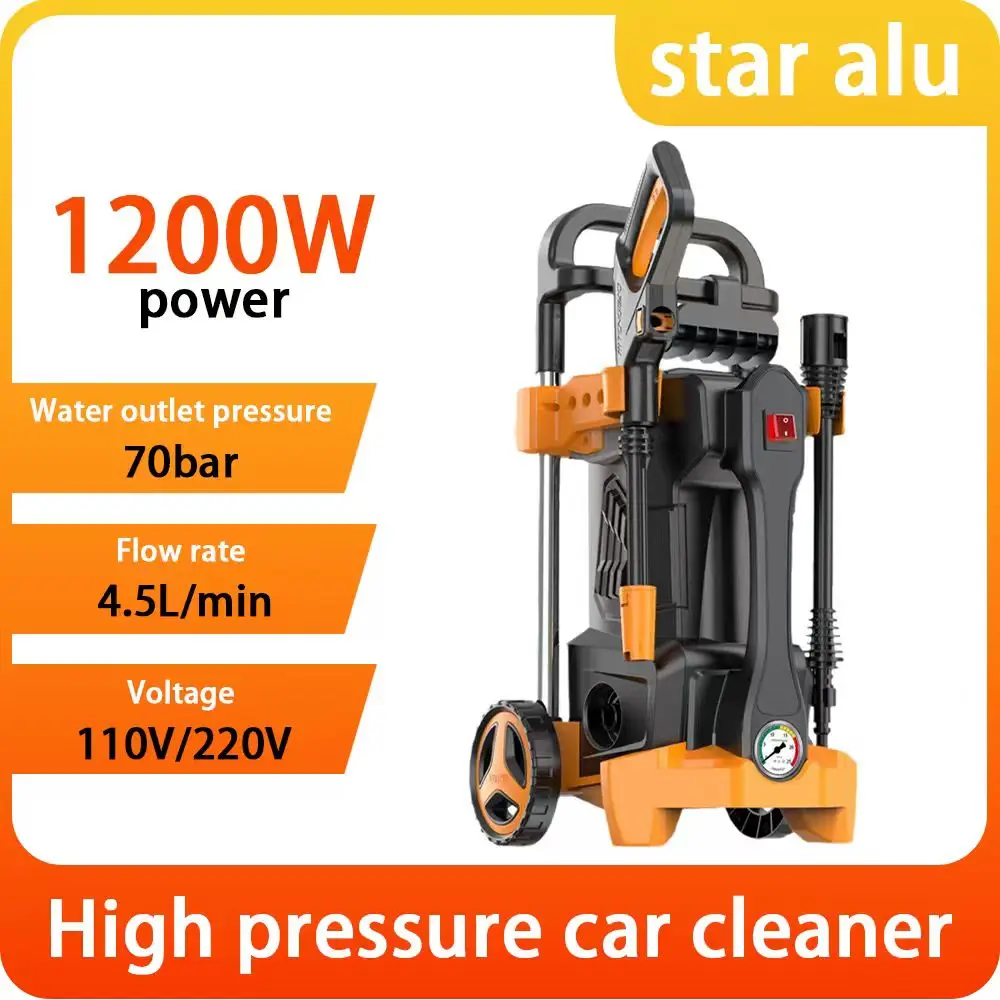 80Bar High Pressure Washer, 2800W Portable Car Power Washer w/Brushless Motor - For Garden, Home, Auto Detailing Cleani
80Bar High Pressure Washer, 2800W Portable Car Power Washer w/Brushless Motor - For Garden, Home, Auto Detailing Cleani