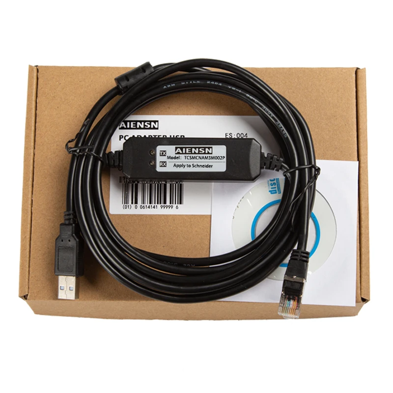TCSMCNAM3M002P Suitable for Schneider ATV Frequency Converter LXM Servo Debugging Download Data Cable
TCSMCNAM3M002P Suitable for Schneider ATV Frequency Converter LXM Servo Debugging Download Data Cable