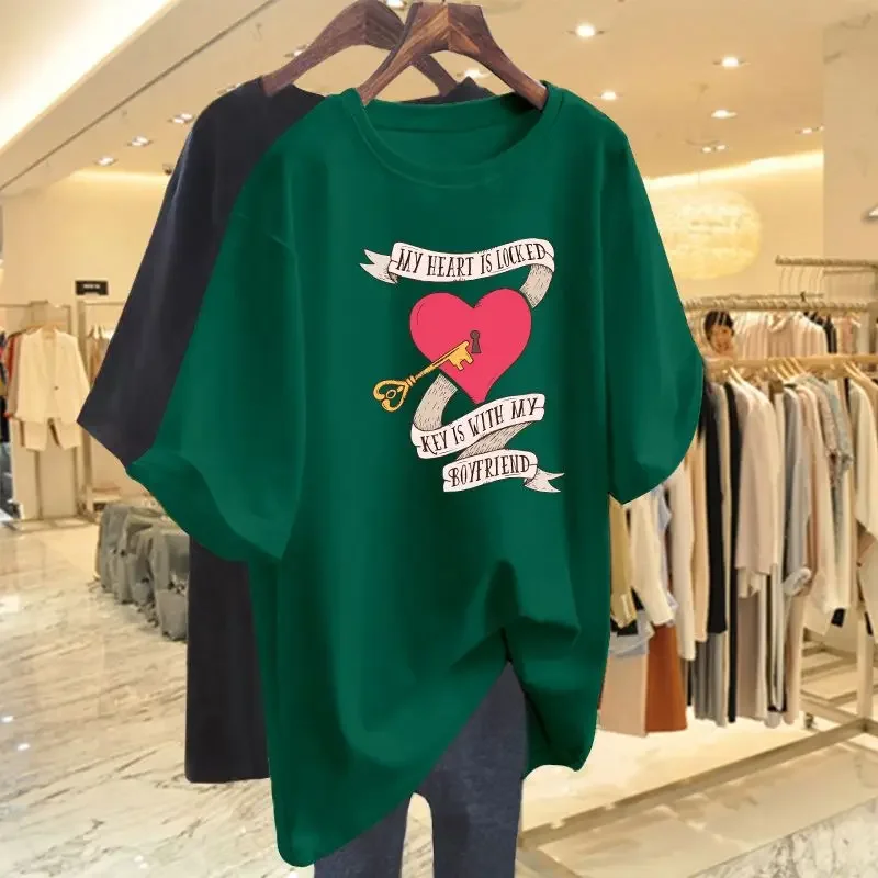 Women's Cartoon Casual T-shirt Summer New Fashion Loose 100 Cotton Short Sleeve O-neck Basics Top Tee
Women's Cartoon Casual T-shirt Summer New Fashion Loose 100 Cotton Short Sleeve O-neck Basics Top Tee