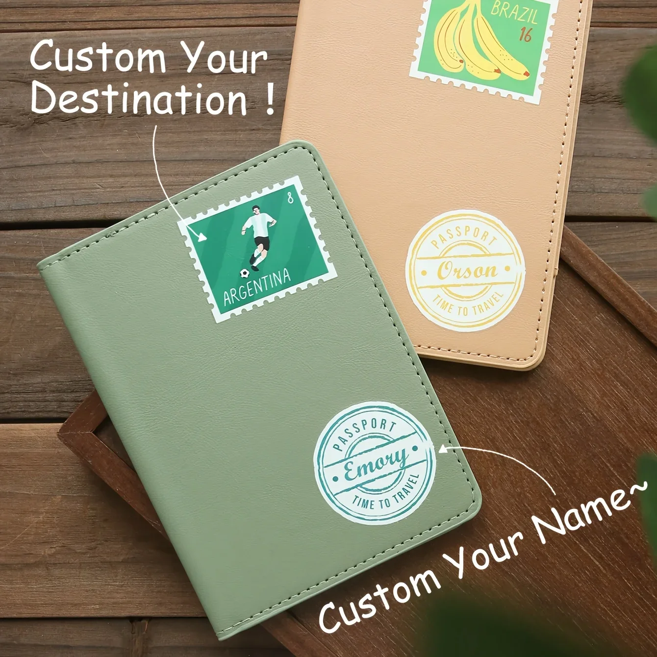 Personalized Name and Destination Passport Holder Customized Landmarks Synthetic Leather Passport Cover with Printing Case
Personalized Name and Destination Passport Holder Customized Landmarks Synthetic Leather Passport Cover with Printing Case