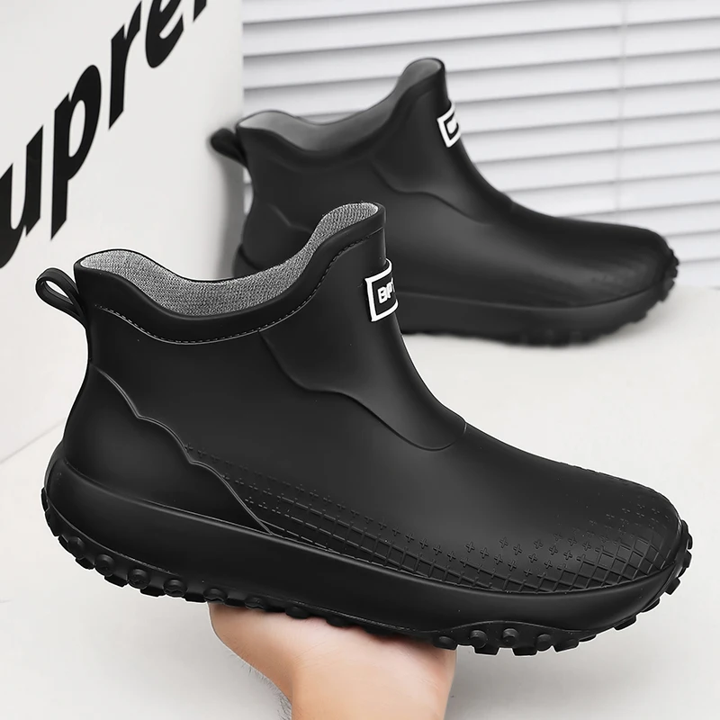 Short Ankle Men's Rain Boots Large Size Casual Comfort Waterproof Daily Shoes Men's Women's Rain Boots
Short Ankle Men's Rain Boots Large Size Casual Comfort Waterproof Daily Shoes Men's Women's Rain Boots