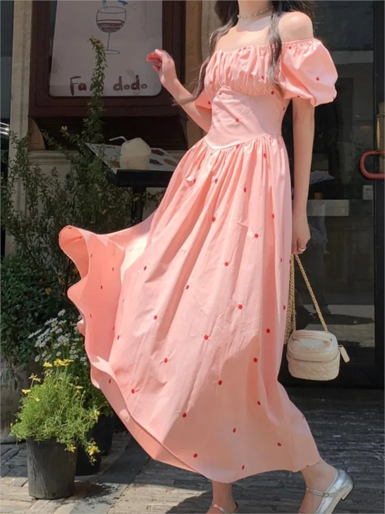 2024 Elegant Fairy Midi Dress Of Women Causal Puff Sleeve Vintage Party Dress Female One Piece Y2K Clothes
2024 Elegant Fairy Midi Dress Of Women Causal Puff Sleeve Vintage Party Dress Female One Piece Y2K Clothes