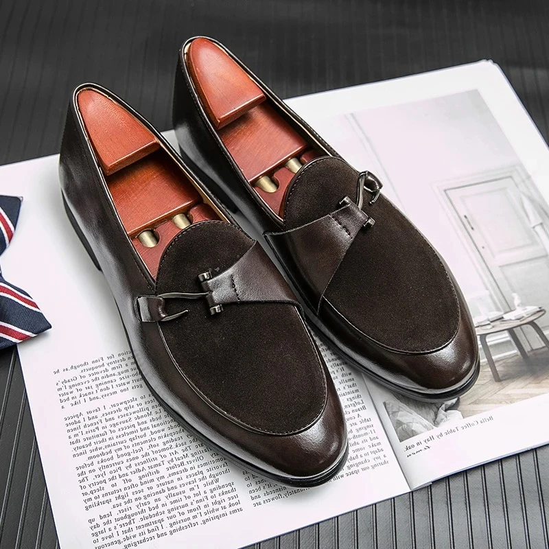 Autumn Suede Loafers Man Large Size 45 Comfort Slip-on Casual Shoes Men Flats Retro Brown Moccasins For Men zapatos de hombre
Autumn Suede Loafers Man Large Size 45 Comfort Slip-on Casual Shoes Men Flats Retro Brown Moccasins For Men zapatos de hombre