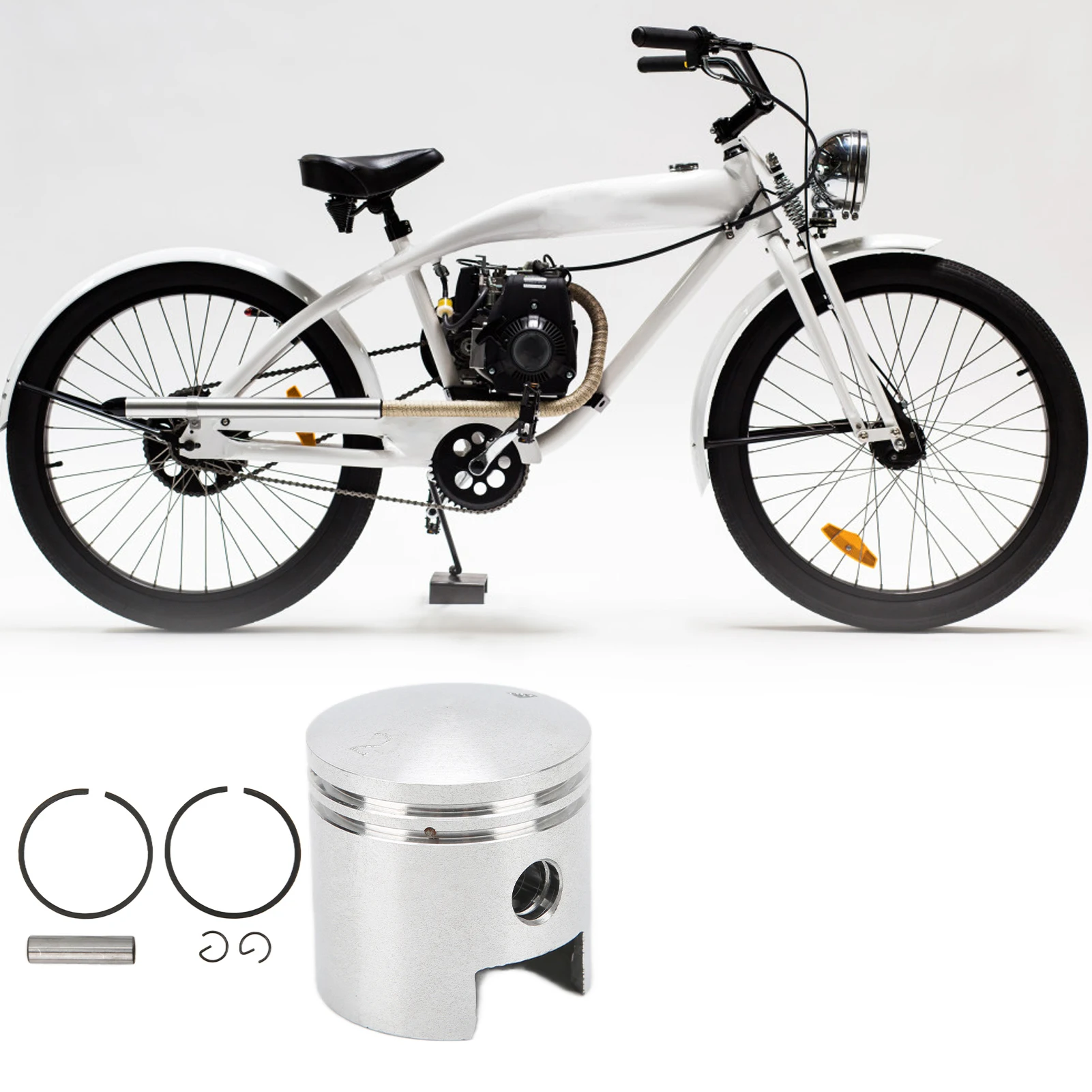 2 Stroke Gas Engine Piston Kit Metal 47mm Upgrade for 80cc 66cc Gas Motor Motorized 2‑Stroke Gas Engine Piston Kit
2 Stroke Gas Engine Piston Kit Metal 47mm Upgrade for 80cc 66cc Gas Motor Motorized 2‑Stroke Gas Engine Piston Kit