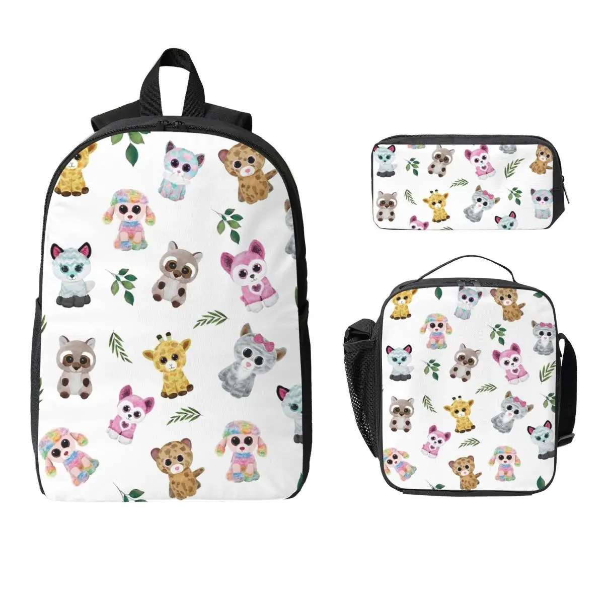 Beanie Boo Backpack Student Boys Girls BookBag School Bag Laptop Shoulder Bags 3ps Insulated Lunch Bag Pencil Case
Beanie Boo Backpack Student Boys Girls BookBag School Bag Laptop Shoulder Bags 3ps Insulated Lunch Bag Pencil Case