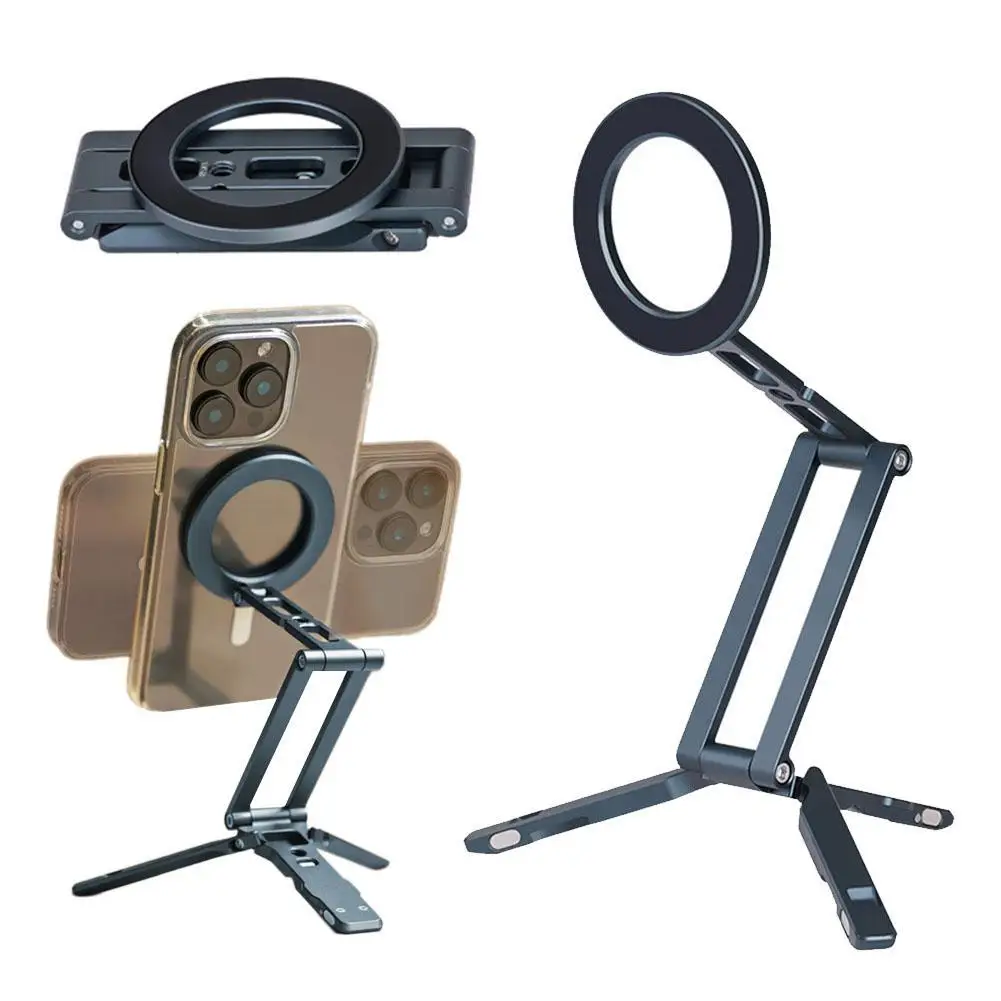 For Magsafe Metal Magnetic Phone Tripod Stand Foldable Desktop Holder For Smartphones Selfie Video For Vlogging Extension Mount
For Magsafe Metal Magnetic Phone Tripod Stand Foldable Desktop Holder For Smartphones Selfie Video For Vlogging Extension Mount