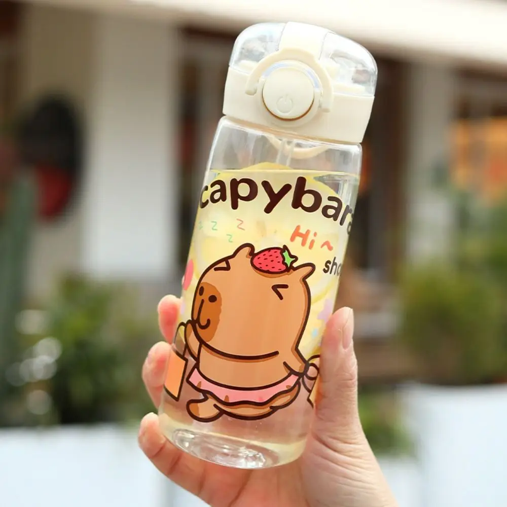 Cute 400ML Straw Water Bottles Transparent Portable Children's Water Cup Capybara Pattern Leak-Proof Drink Cup Home Office
Cute 400ML Straw Water Bottles Transparent Portable Children's Water Cup Capybara Pattern Leak-Proof Drink Cup Home Office
