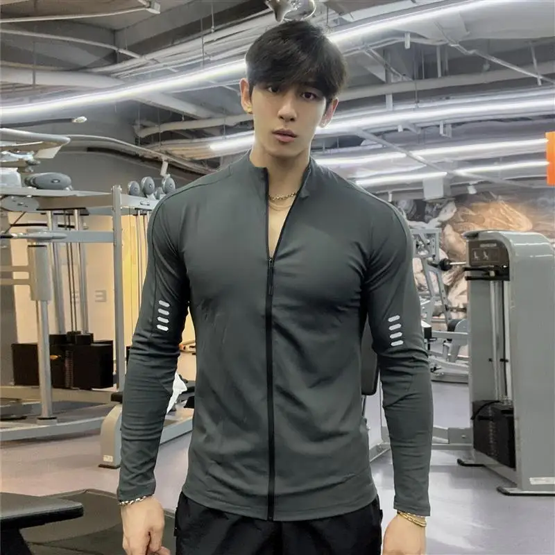 Sportswear Mens Jogging Jackets Zipper Elastic Quick Dry Running Jackets Fitness Gym Sports Clothing Sport Top Mens Sportswear
Sportswear Mens Jogging Jackets Zipper Elastic Quick Dry Running Jackets Fitness Gym Sports Clothing Sport Top Mens Sportswear