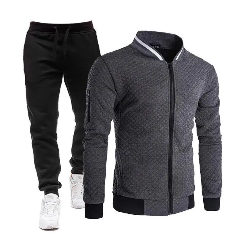 Весна и осень 2024, новая мужская модная повседневная однотонная бейсбольная куртка на молнии с воротником-стойкой + спортивные штаны, комплект из двух предметов
Весна и осень 2024, новая мужская модная повседневная однотонная бейсбольная куртка на молнии с воротником-стойкой + спортивные штаны, комплект из двух предметов