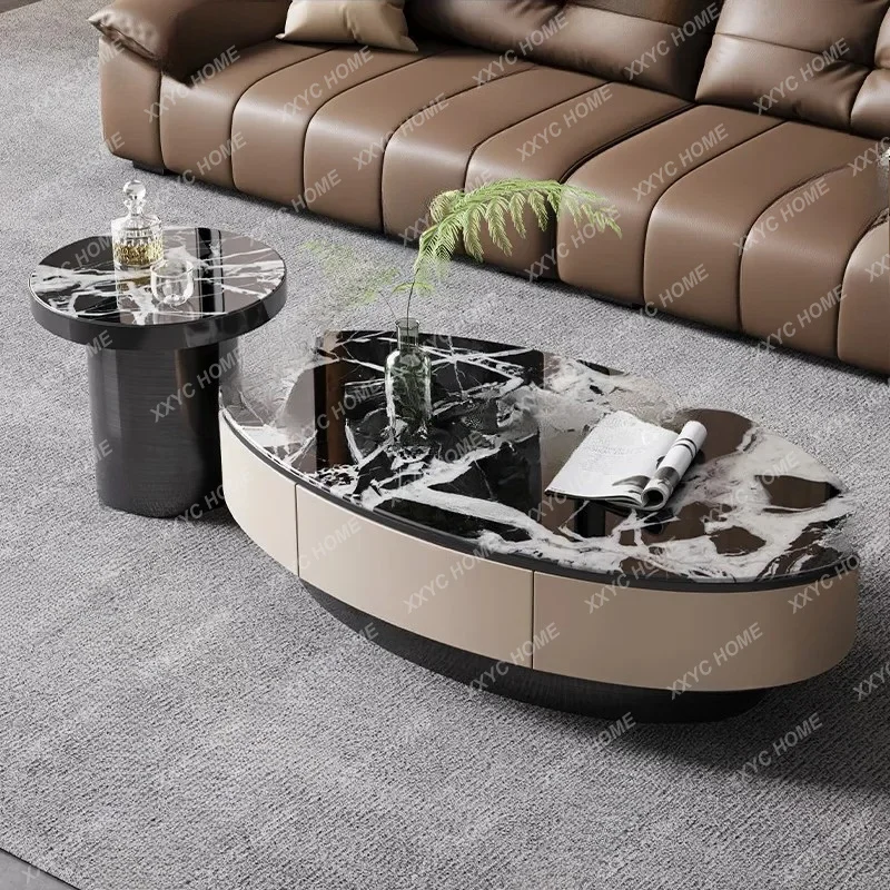 light luxury marble coffee table living room home high-end belt storage coffee tableTJ
light luxury marble coffee table living room home high-end belt storage coffee tableTJ