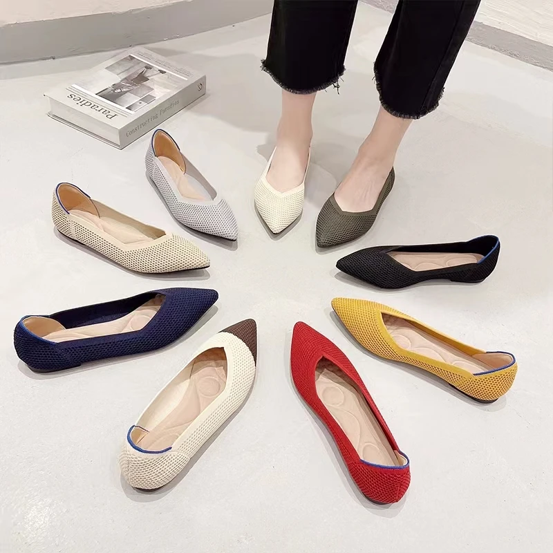 Maggie's Walker Women Spring Pointed-toe Slip-on Woven Shoes Knitted Flats Plus Size 35~40
Maggie's Walker Women Spring Pointed-toe Slip-on Woven Shoes Knitted Flats Plus Size 35~40
