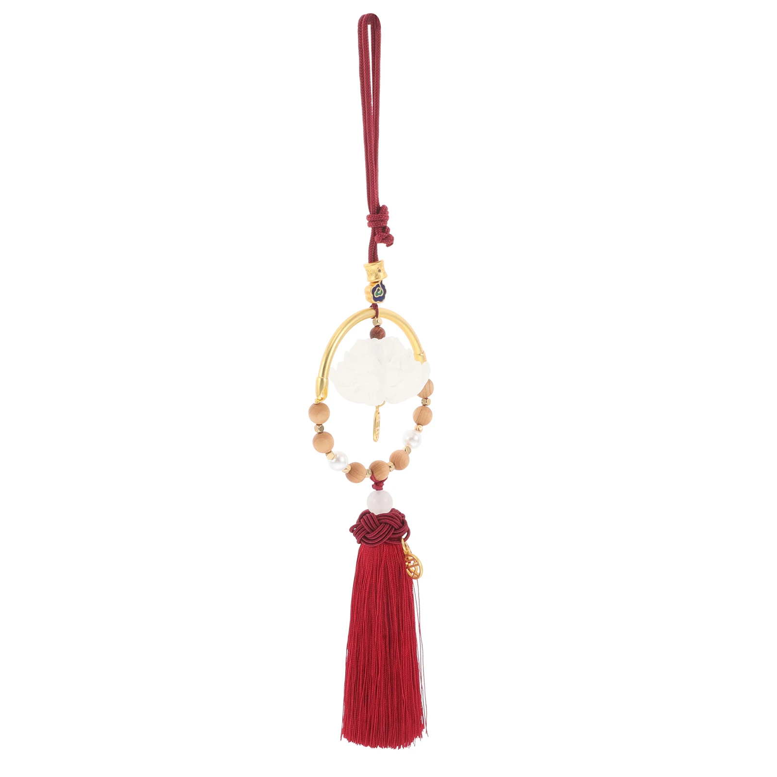 Lotus Hanging Ornament Chinese Knot Tassel Car Interior Decoration Lucky Feng Shui Charm Rearview Mirror Accessories Cute
Lotus Hanging Ornament Chinese Knot Tassel Car Interior Decoration Lucky Feng Shui Charm Rearview Mirror Accessories Cute