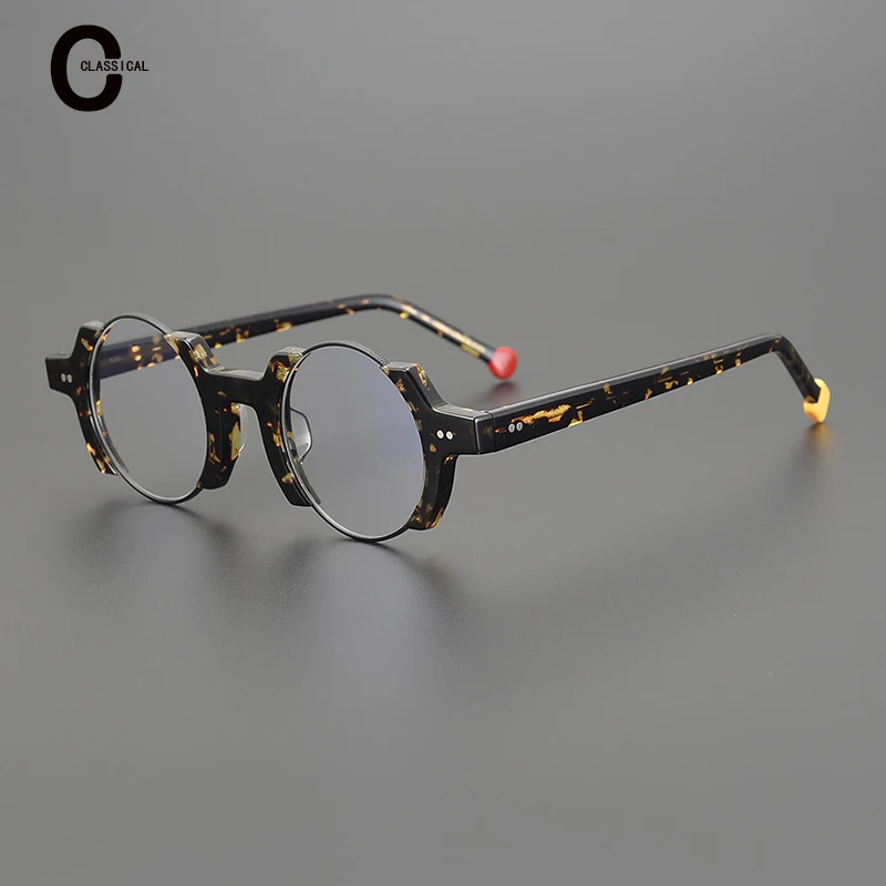 High-quality personalized handmade acetate fiber retro round men's glasses frame myopia women optical classic glasses frame
High-quality personalized handmade acetate fiber retro round men's glasses frame myopia women optical classic glasses frame