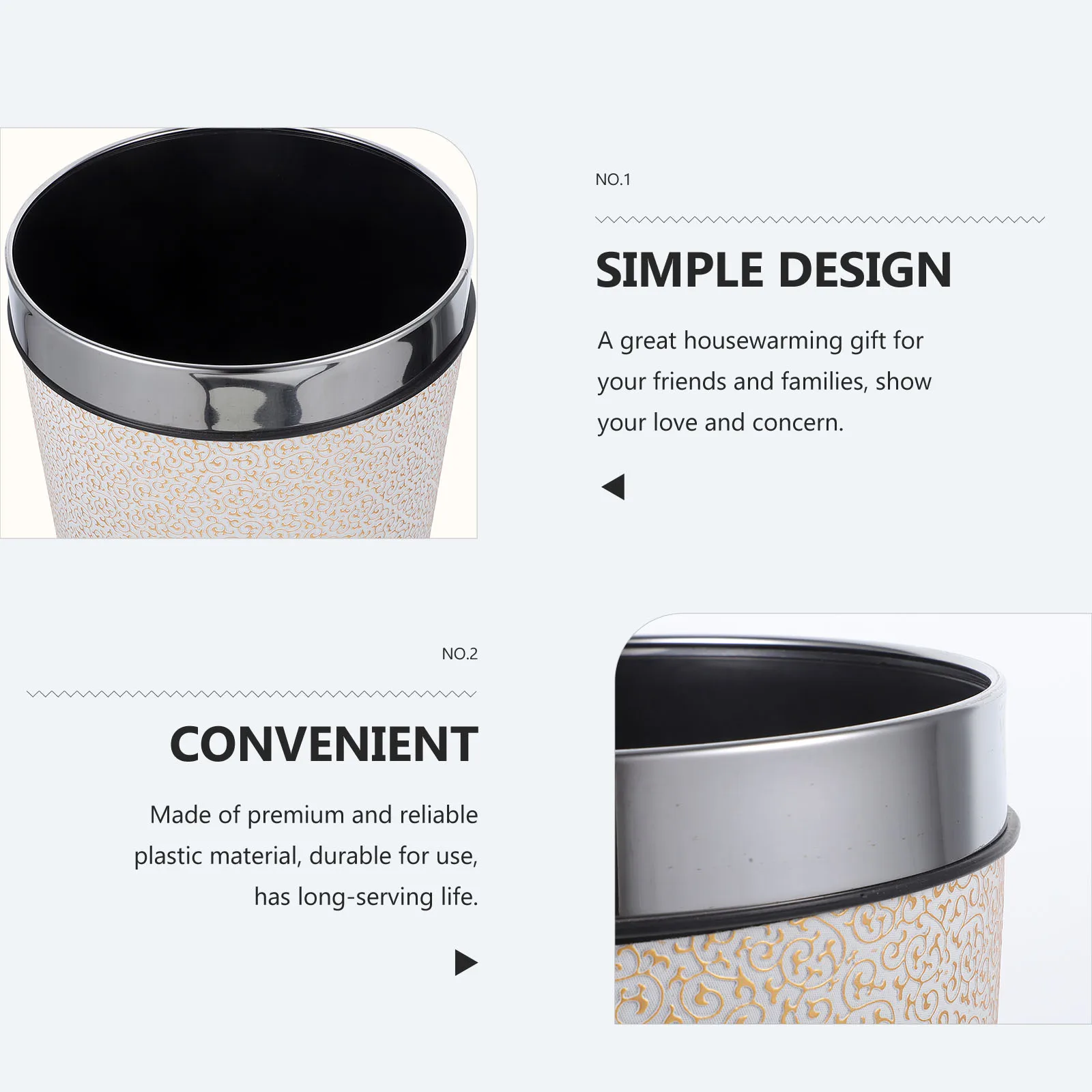 Chinese Style Trash Can Wastebasket Garbage Bin for Home Office Bedroom Bathroom Kitchen Purple Covered Plastic Material Long
Chinese Style Trash Can Wastebasket Garbage Bin for Home Office Bedroom Bathroom Kitchen Purple Covered Plastic Material Long