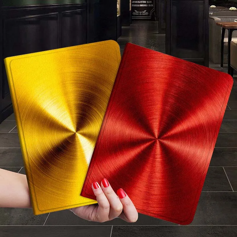 Metal Style Pattern Cool Tablet Case For Samsung Galaxy Tab S7 S8 S9 S10 FE Plus 12.4 13.1 Inch