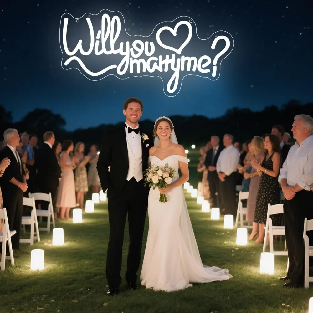 Marry Me Light Up Letters,Will You Marry Me Neon Sign Proposal LED Light Signs for Bedroom Club Wedding Engagement Party Decor
Marry Me Light Up Letters,Will You Marry Me Neon Sign Proposal LED Light Signs for Bedroom Club Wedding Engagement Party Decor