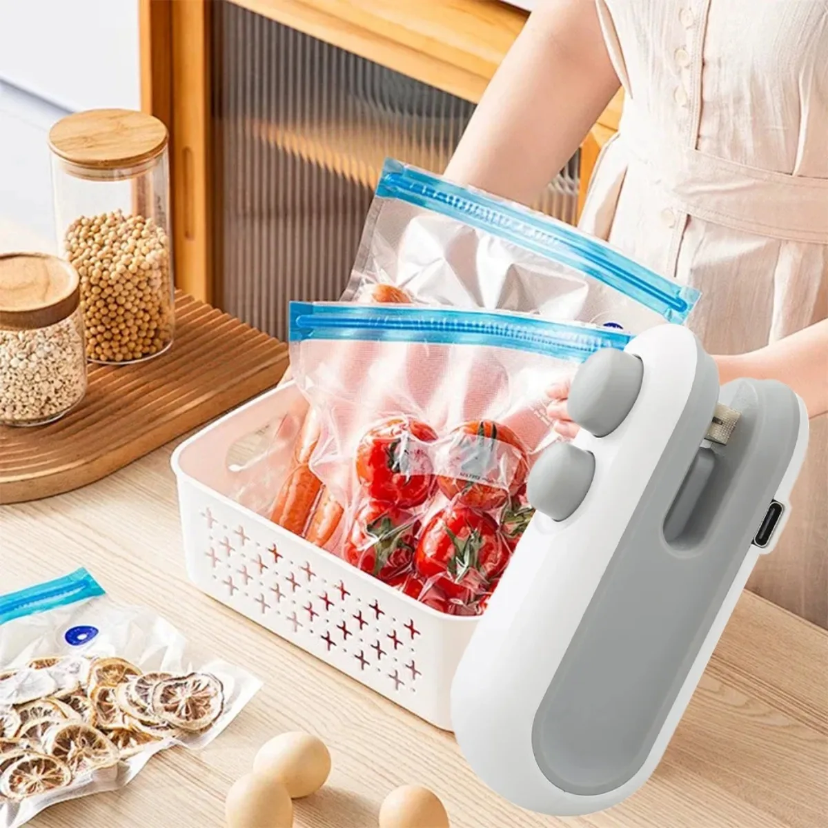 Mini Handheld Heat Bag Sealing Machine Plastic Food Package Sealer Clip-on Bag Sealer Portable Food Packaging Sealer
Mini Handheld Heat Bag Sealing Machine Plastic Food Package Sealer Clip-on Bag Sealer Portable Food Packaging Sealer