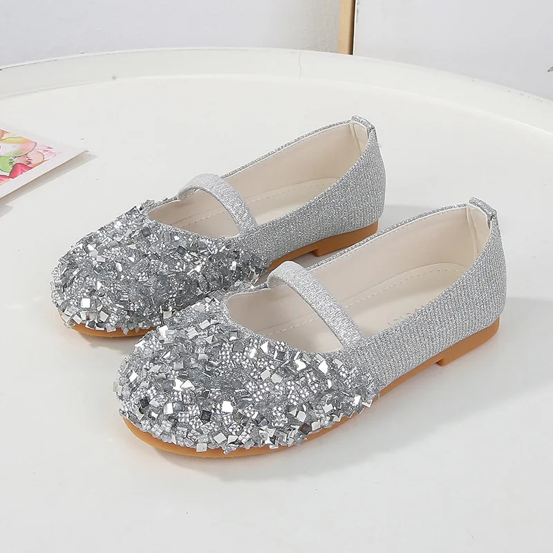 Kids'Casual Shoes Sequin Solid Color PU Leather Fashion Spring Shoes For Girls Anti-slip Black Sliver Shoes Size 25-36
Kids'Casual Shoes Sequin Solid Color PU Leather Fashion Spring Shoes For Girls Anti-slip Black Sliver Shoes Size 25-36