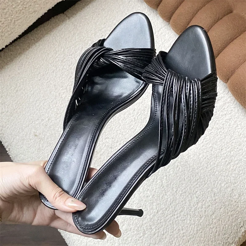 Aneikeh Elegant Women Thin Strap Kitten Heel Mules Open Toe Slip on Sandals Black White Blue Casual Summer Party Slides Shoes
Aneikeh Elegant Women Thin Strap Kitten Heel Mules Open Toe Slip on Sandals Black White Blue Casual Summer Party Slides Shoes