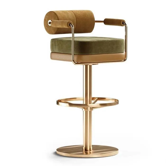 Высокое качество, роскошный минималистичный барный стул из нержавеющей стали, современный дизайн, барные стулья с бархатной обивкой, уличный зал отеля
Высокое качество, роскошный минималистичный барный стул из нержавеющей стали, современный дизайн, барные стулья с бархатной обивкой, уличный зал отеля