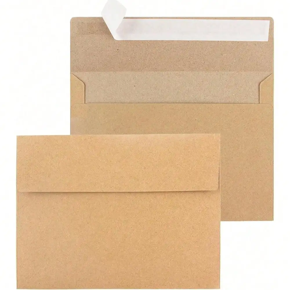 5PCS Kraft Paper Envelopes, A4 Invitation Letter Envelopes, 4x6 Invitation Letter Envelopes, Envelopes, Wedding, Personalized Birthday Party Brown Kraft Paper Envelopes
5PCS Kraft Paper Envelopes, A4 Invitation Letter Envelopes, 4x6 Invitation Letter Envelopes, Envelopes, Wedding, Personalized Birthday Party Brown Kraft Paper Envelopes