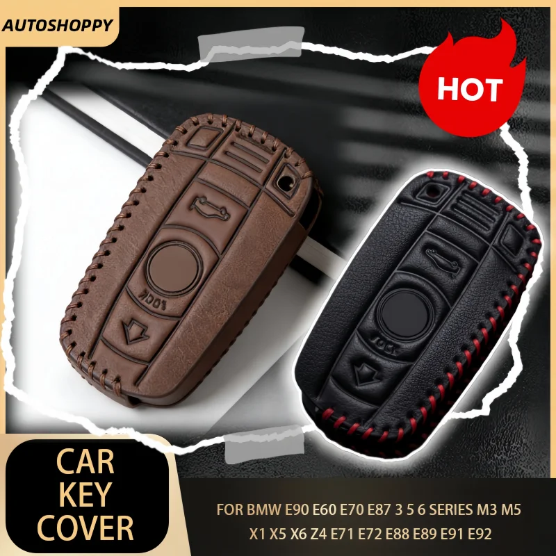 Leather Car Remote Key Case Cover Shell Fob For BMW E90 E60 E70 E87 3 5 6 Series M3 M5 X1 X5 X6 Z4 E71 E72 E88 E89 E91 E92
Leather Car Remote Key Case Cover Shell Fob For BMW E90 E60 E70 E87 3 5 6 Series M3 M5 X1 X5 X6 Z4 E71 E72 E88 E89 E91 E92