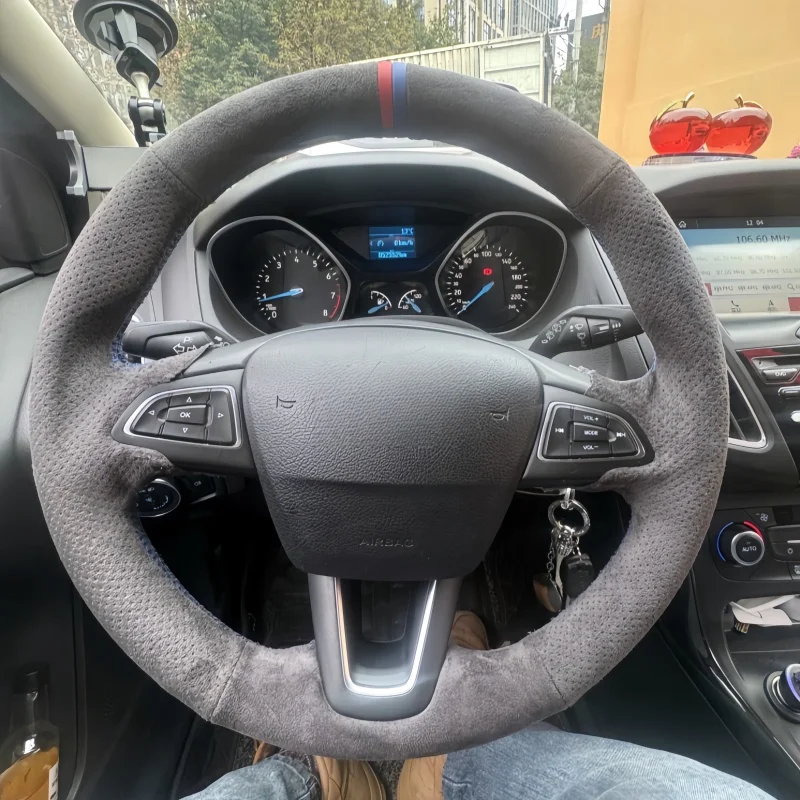 Car Steering Wheel Cover Suede Leather For Ford Focus 3 2015-2018 Kuga Escape C-MAX Ecosport 2018 Steering Wheel Braiding Cover
Car Steering Wheel Cover Suede Leather For Ford Focus 3 2015-2018 Kuga Escape C-MAX Ecosport 2018 Steering Wheel Braiding Cover