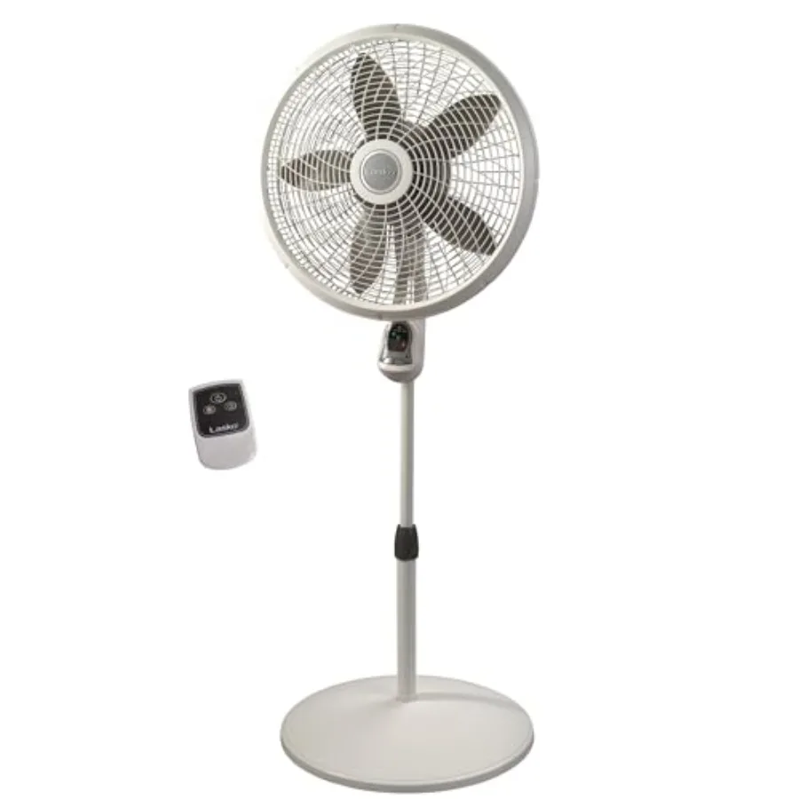 Cyclone Pedestal Fan, Adjustable Height, Remote Control, Timer, 3 Speeds, for Bedroom, Kitchen, Office and Living Room, 18", Wh
Cyclone Pedestal Fan, Adjustable Height, Remote Control, Timer, 3 Speeds, for Bedroom, Kitchen, Office and Living Room, 18", Wh