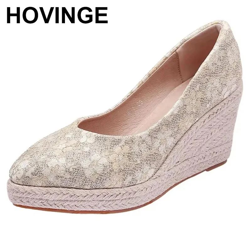 2025 Elegance comfort women wedges pumps pointed toe platform espadrilles shoes lady high heel shoes high heels women
2025 Elegance comfort women wedges pumps pointed toe platform espadrilles shoes lady high heel shoes high heels women