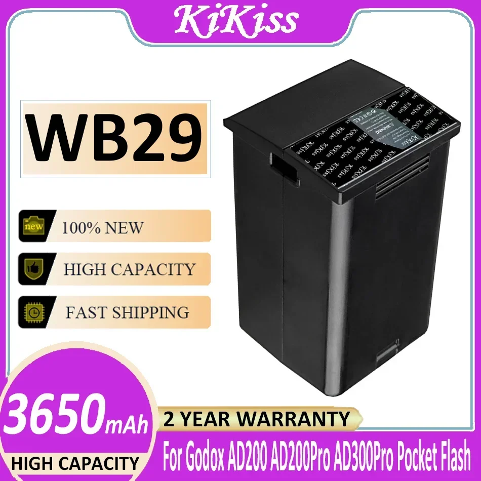 Photographic Flash 3650mAh Photographic Flash Battery for AD200 AD200pro, WB29, High Capacity Replacement
Photographic Flash 3650mAh Photographic Flash Battery for AD200 AD200pro, WB29, High Capacity Replacement
