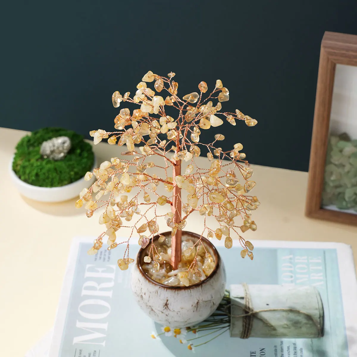 1pc Natural Citrine Wealth Tree, Crystal Money Tree Ornament, Living Room, Office, Desktop Wealth Attracting Decoration
1pc Natural Citrine Wealth Tree, Crystal Money Tree Ornament, Living Room, Office, Desktop Wealth Attracting Decoration