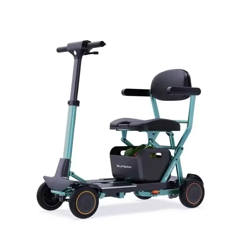 25km Ultralight Intelligent Travel Electric Scooter Lithium Battery Airplane Lightweight 4 Wheels Foldable Mobility Scooter
25km Ultralight Intelligent Travel Electric Scooter Lithium Battery Airplane Lightweight 4 Wheels Foldable Mobility Scooter