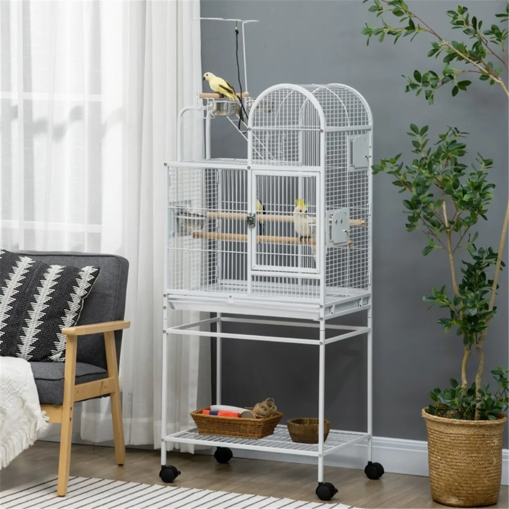 Spacious Rolling Bird Cage with Play Top & Storage – Secure Steel Aviary for Cockatiels
Spacious Rolling Bird Cage with Play Top & Storage – Secure Steel Aviary for Cockatiels
