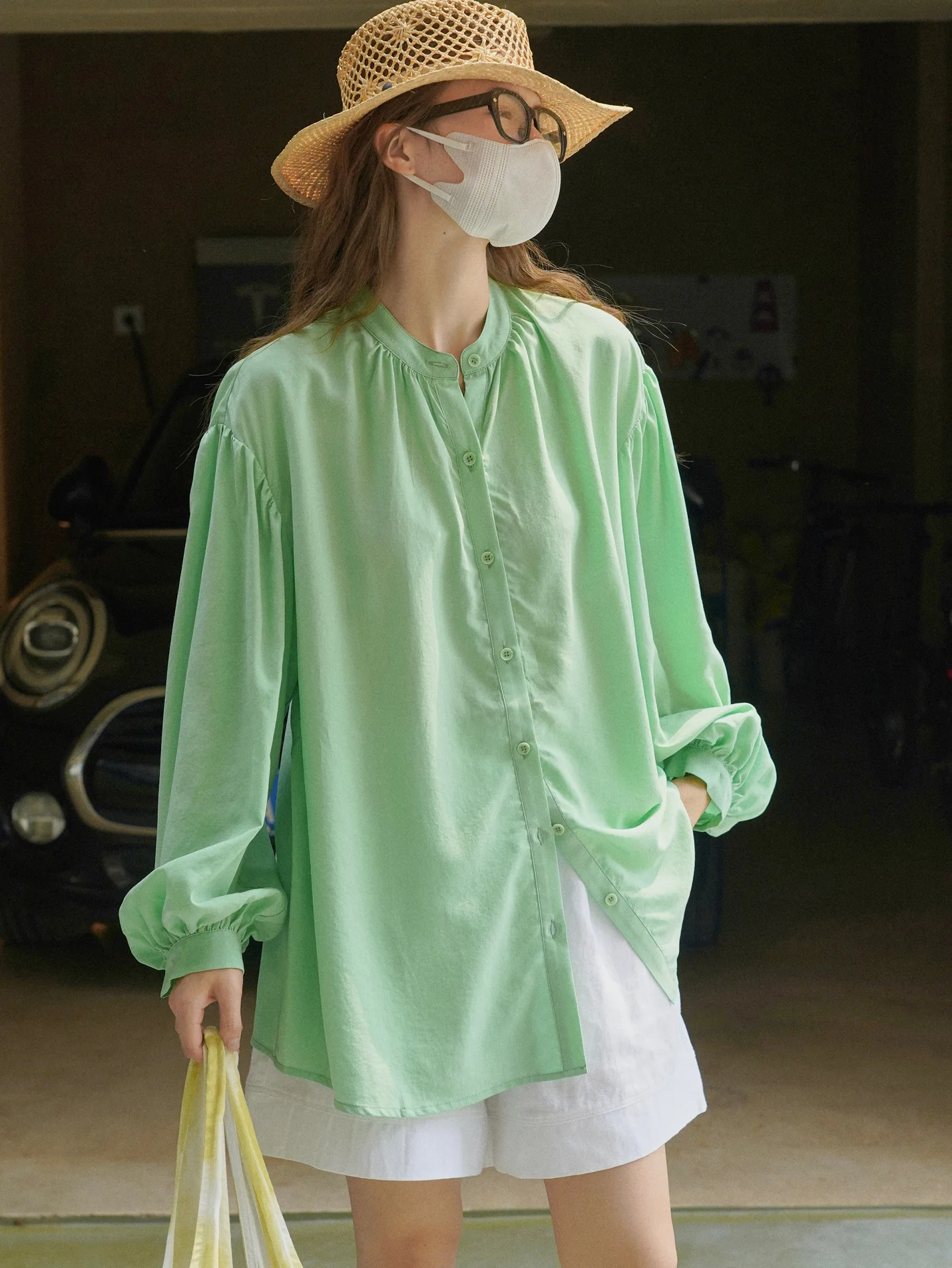 2026 Women O-Neck Long Puff Sleeve Summer Blouses Single Button Shirts Tops For Women's Casual Clothes Blusas
2026 Women O-Neck Long Puff Sleeve Summer Blouses Single Button Shirts Tops For Women's Casual Clothes Blusas